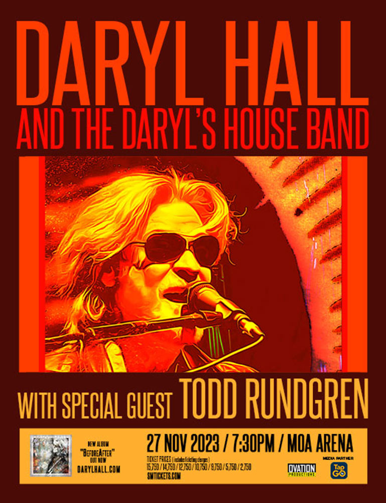 DARYL HALL AND THE DARYLS HOUSE BAND WITH SPECIAL GUEST TODD RUNDGREN
